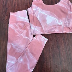Pink Marble Activewear Set